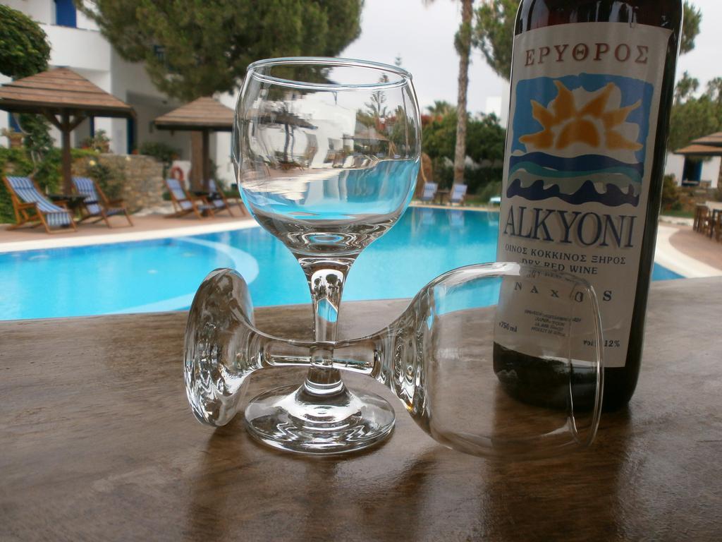 Alkyoni Beach Hotel Naxos City Bagian luar foto